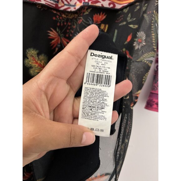 Desigual Layered Long sleeve Mini Dress Size Small - Picture 5 of 7